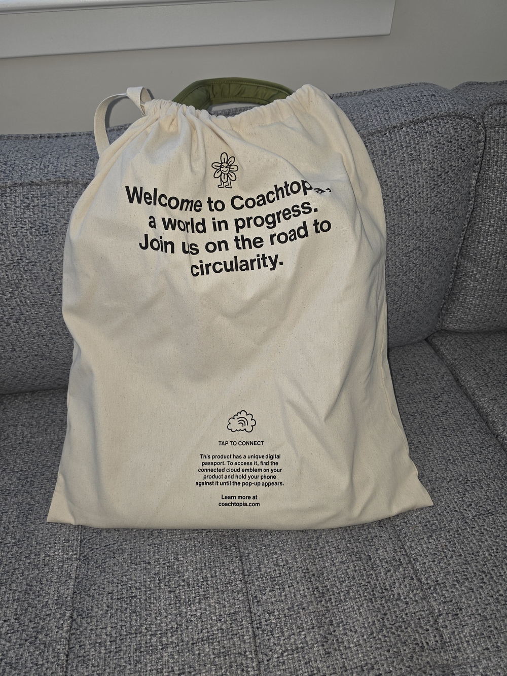 Coach Coachtopia Olive Quilted Cloud Tote - Picture 6 of 6